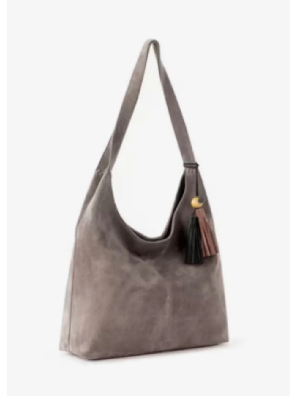 The Sak Huntley Suede Hobo Bag One Size Mushroom Grey NWT!